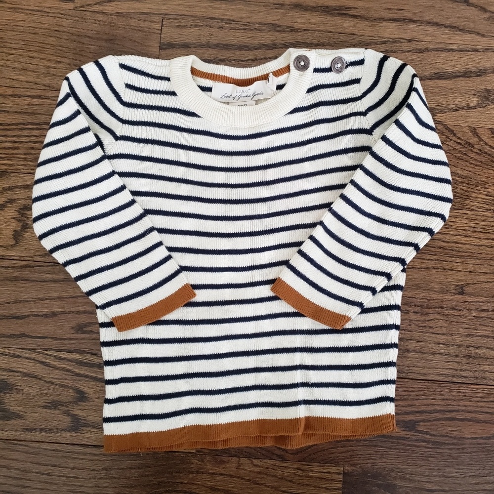 Toddler boys striped sweater